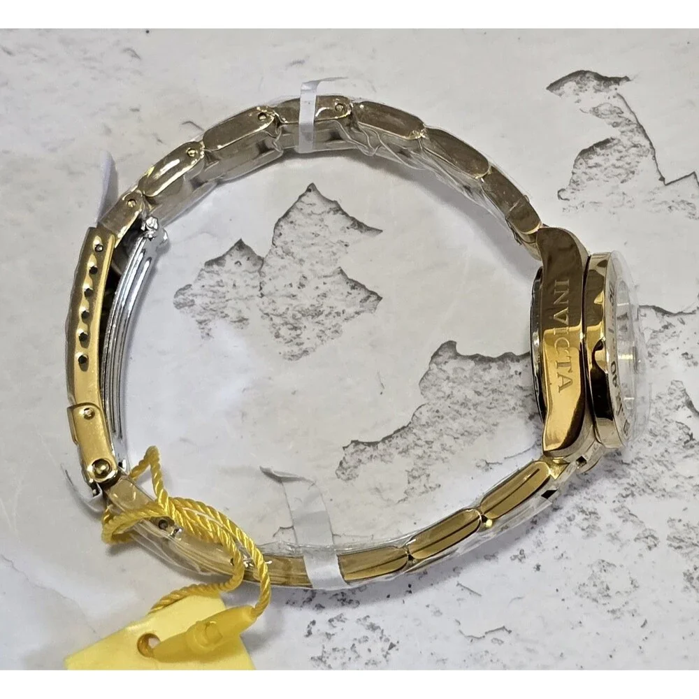 Invicta Gold Tone Women's Bracelet Watch with White Dial